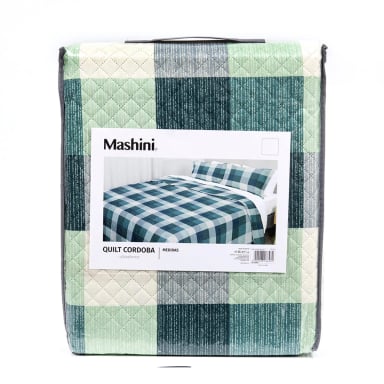 QUILT MASHINI CORDOBA ESTAMPADO KING ROMANA - 6