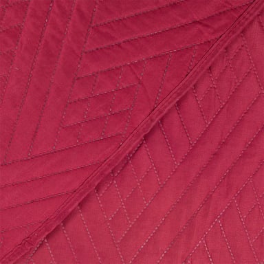 SET QUILT LISO + SÁBANA LISA MASHINI 1.5 PLAZAS ROJO - 3