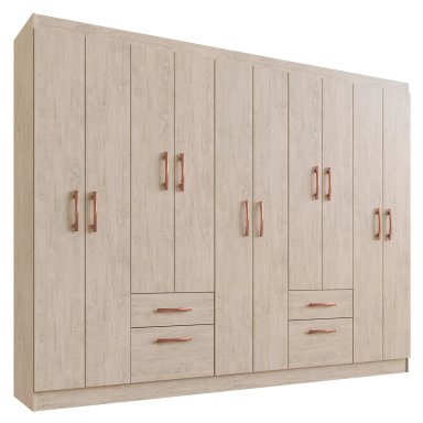 CLOSET DI PORETTI DESIGN MILI 10 PUERTAS 2 CAJONES BEIGE - 2