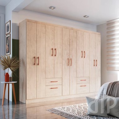 CLOSET DI PORETTI DESIGN MILI 10 PUERTAS 2 CAJONES BEIGE - 5
