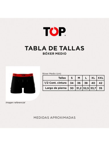 PACK X3 BÓXER HOMBRE TOP ALGODÓN  - 5