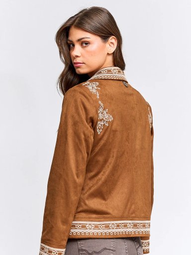 CHAQUETA MUJER TATIENNE GAMUZA BORDADA - 2
