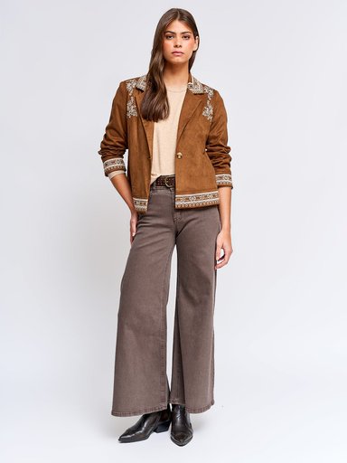 CHAQUETA MUJER TATIENNE GAMUZA BORDADA - 4