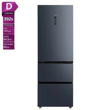 REFRIGERADOR BOTTOM FREEZER MIDEA 392 LT NO FROST DRM542FGE70 - 1