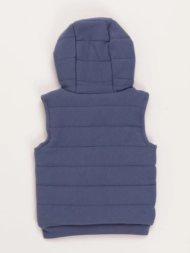 CHAQUETA SIN MANGA ALGODÓN NIÑO BABY HARVEST CON CAPUCHA - 2