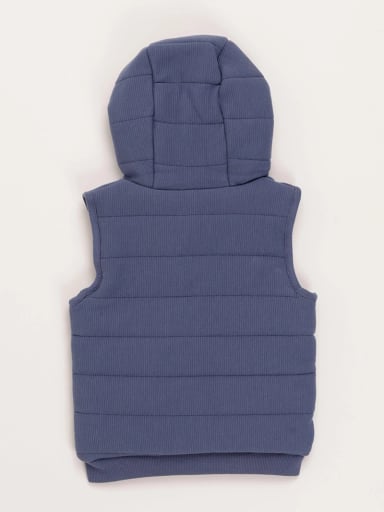 CHAQUETA SIN MANGA ALGODÓN NIÑO BABY HARVEST CON CAPUCHA - 2