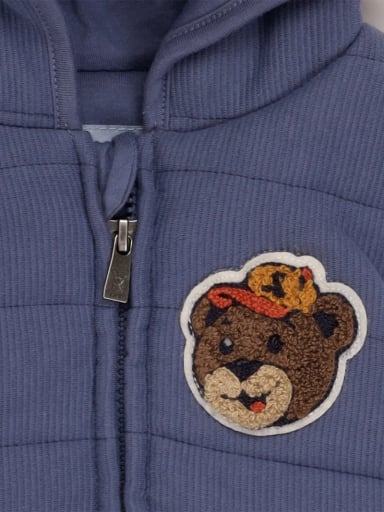 CHAQUETA SIN MANGA ALGODÓN NIÑO BABY HARVEST CON CAPUCHA - 3