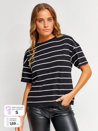 POLERA MUJER ONLY ALGODÓN  - 1