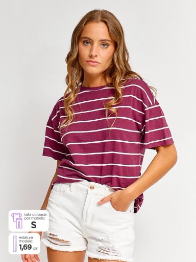 POLERA MUJER ONLY ALGODÓN  - 1