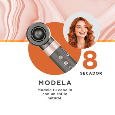 SECADOR DE PELO GAMA MULTISTYLER VIBRANCE UNIQ 8 EN 1 1500W - 10