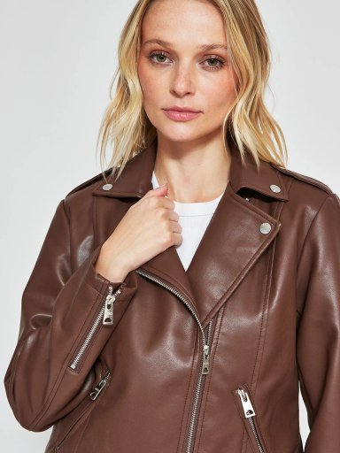 CHAQUETA MUJER AEROPOSTALE EFECTO CUERO - 3
