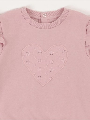 POLERÓN NIÑA BABY HARVEST VUELOS Y CORAZÓN BRODERIE - 3