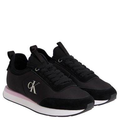 ZAPATILLAS MUJER CALVIN KLEIN CASUALES NEGRO YW0YW020080IH  - 2