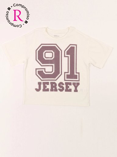 POLERA MANGA CORTA NIÑA INDEX BOXY - 1