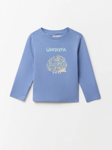 POLERA MANGA LARGA ALGODÓN NIÑA SFERA ERIZO - 1
