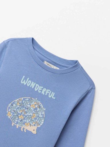 POLERA MANGA LARGA ALGODÓN NIÑA SFERA ERIZO - 2