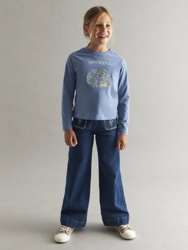 POLERA MANGA LARGA ALGODÓN NIÑA SFERA ERIZO - 5