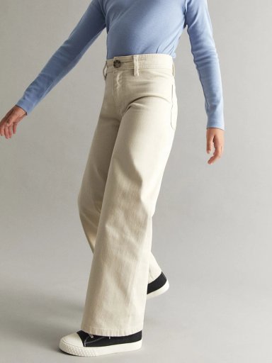 PANTALÓN NIÑA SFERA WIDELEG BÁSICO - 1