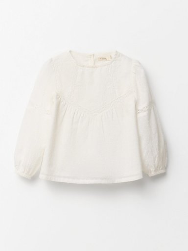BLUSA NIÑA SFERA ALGODÓN MANGA LARGA - 1