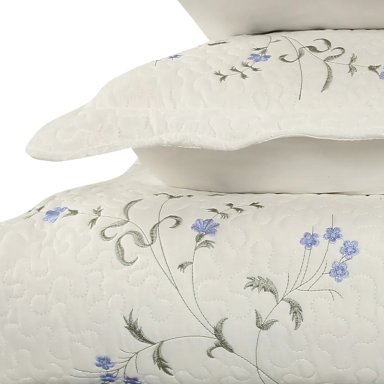 QUILT ANDES BORDADO TORONTO KING AZUL - 4