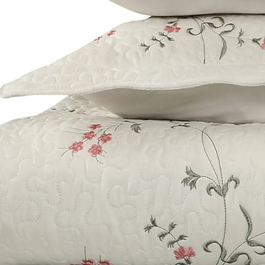 QUILT ANDES BORDADO TORONTO 1.5 PLAZAS ROSA - 4