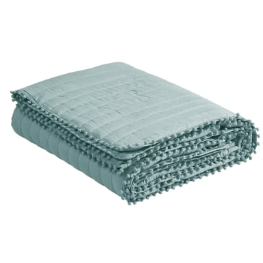 QUILT ANDES POM POM KING AQUA - 3