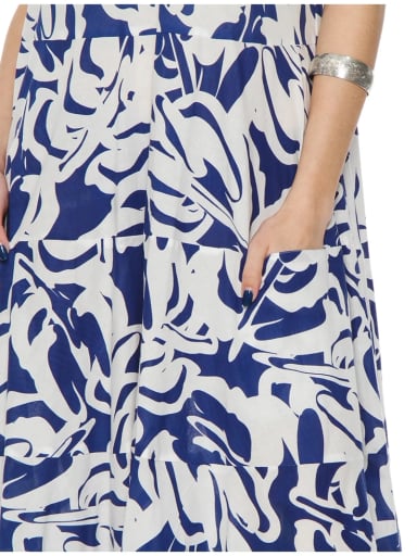 VESTIDO MUJER WADOS ALGODÓN ESTAMPADO SIN MANGAS ESCOTE REDONDO - 5