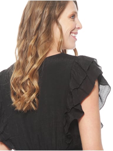 VESTIDO MUJER WADOS MANGA CORTA ESCOTE EN V  - 6