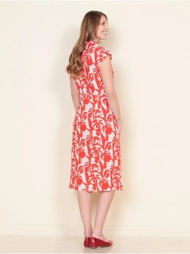 VESTIDO MUJER WADOS ESTAMPADO ABOTONADO - 3