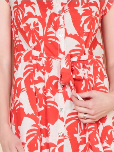 VESTIDO MUJER WADOS ESTAMPADO ABOTONADO - 6
