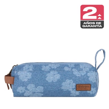 ESTUCHE XTREM WEBSTER 2.0 6XT DENIM FLORES AZUL - 1