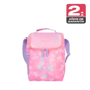 LONCHERA TÉRMICA XTREM FROSTER 6XT CORAZONES ROSADO - 1