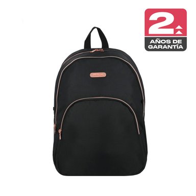 MOCHILA NOTEBOOK XTREM KANSAS 6XT NEGRO/ROSE GOLD 15" - 1