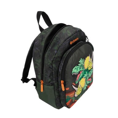 MOCHILA XTREM KINDER 6XT DINO VERDE OLIVA - 5