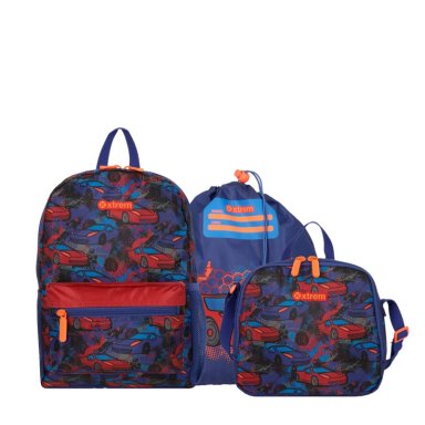 MINIPACK 6XT MOCHILA NIÑO XTREM AUTO AZUL - 2