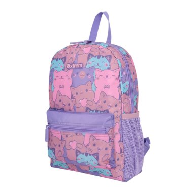 MINIPACK 6XT MOCHILA NIÑA XTREM GATOS LILA - 3
