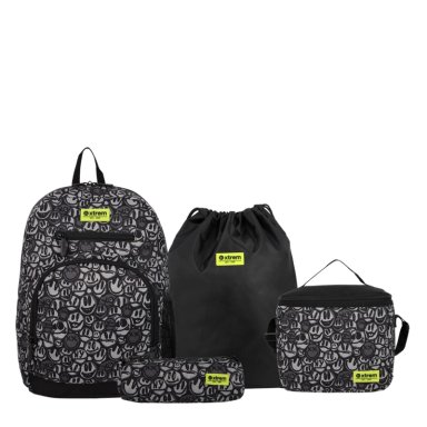 MULTIPACK 6XT MOCHILA NIÑO XTREM GRAFFITI PRINT NEGRO - 2