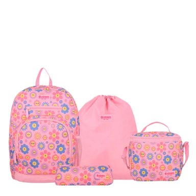 MULTIPACK 6XT MOCHILA NIÑA XTREM FLORES ROSADO - 2