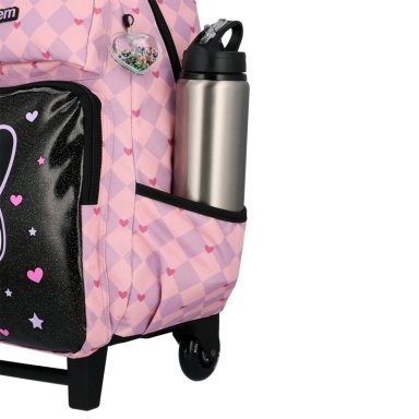 PACK MOCHILA CON RUEDAS XTREM RUN 6XT GATO NEGRO/LILA - 4
