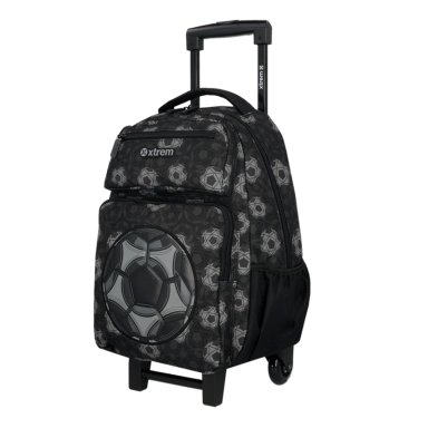 PACK MOCHILA CON RUEDAS XTREM RUN 6XT FÚTBOL NEGRO - 3