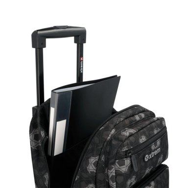 PACK MOCHILA CON RUEDAS XTREM RUN 6XT FÚTBOL NEGRO - 5