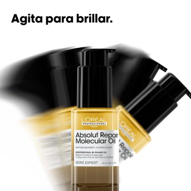 ACEITE BIFÁSICO CAPILAR LOREAL PROFESSIONNEL REPARACIÓN ABSOLUT REPAIR MOLECULAR 30 ML - 7