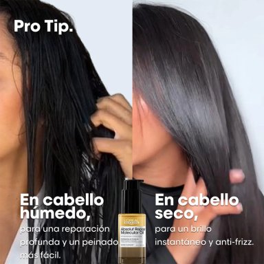 ACEITE BIFÁSICO CAPILAR LOREAL PROFESSIONNEL REPARACIÓN ABSOLUT REPAIR MOLECULAR 30 ML - 8