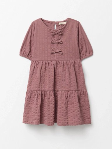 VESTIDO NIÑA SFERA ALGODÓN TEXTURA LAZO - 3