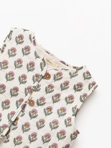 CHAQUETA SIN MANGA ALGODÓN NIÑA SFERA ESTAMPADA - 4