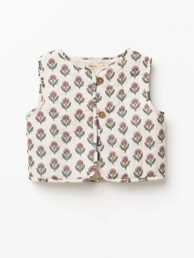 CHAQUETA SIN MANGA ALGODÓN NIÑA SFERA ESTAMPADA - 3