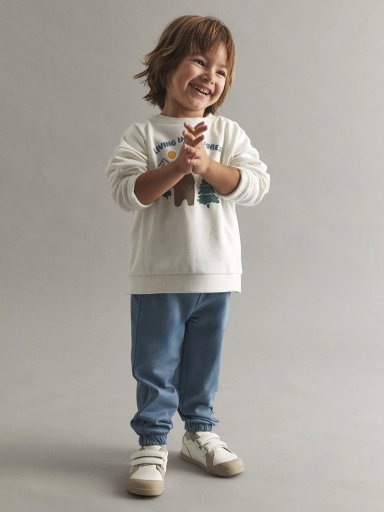 PANTALÓN DE BUZO NIÑO SFERA ALGODÓN BÁSICO - 3