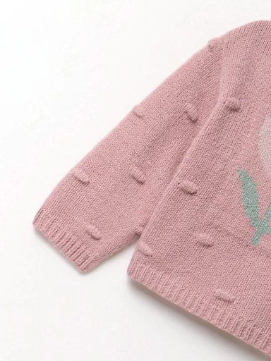 CHALECO NIÑA SFERA FLOR INTARSIA - 3