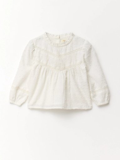 BLUSA MANGA LARGA ALGODÓN NIÑA SFERA PLUMETTI CINTAS - 4