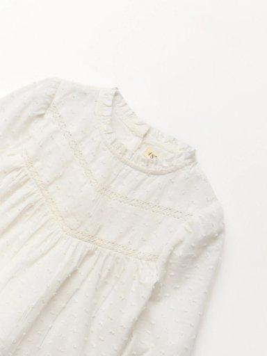 BLUSA MANGA LARGA ALGODÓN NIÑA SFERA PLUMETTI CINTAS - 7